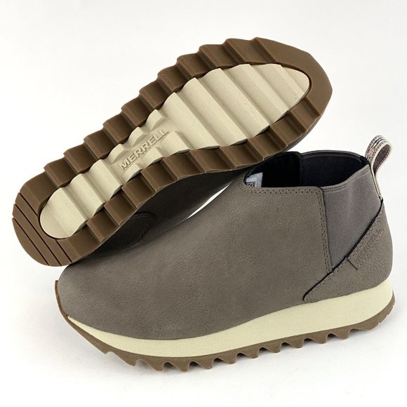 Merrell Alpine Chelsea Woman's Boots Brown White Boot Slip On Faux Leather - Picture 2 of 12